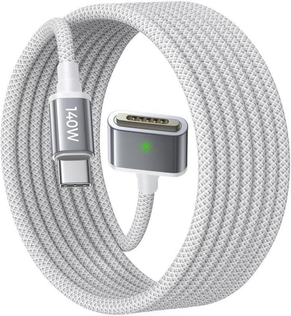 LISEN USB-C To Magnetic 3 Cable (6.6FT) For M4 MacBook Air Pro Charger, 140W